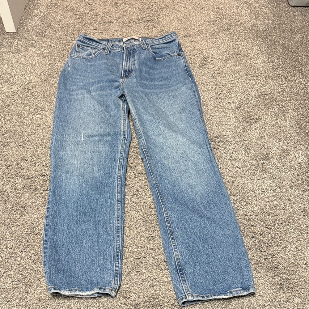 Abercrombie 90s Straight Ultra High Rise 26 Curve Love XS